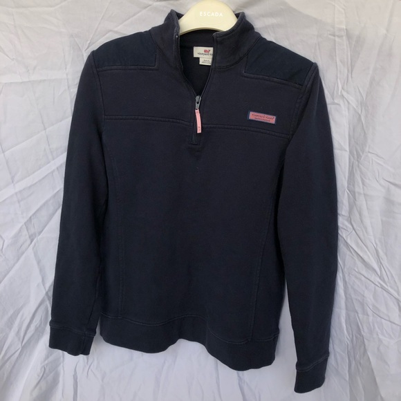 Vineyard Vines Navy Pullover Shep Shirt Size S - Picture 2 of 6